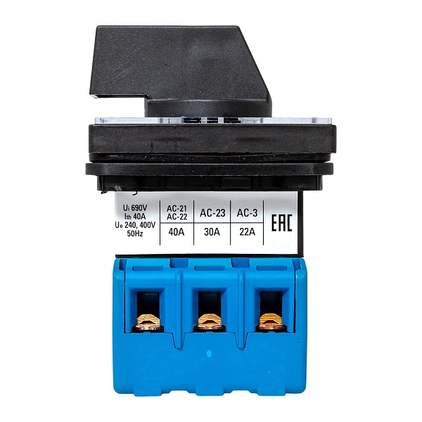 Переключатель кулачковый ПК-2-13 40А 3P «ВКЛ-ВЫКЛ» IP65 EKF