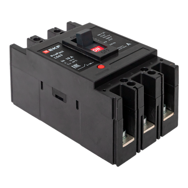 Выключатель автоматический в литом корпусе ProPact LS63 10А 3P 15кА EKF