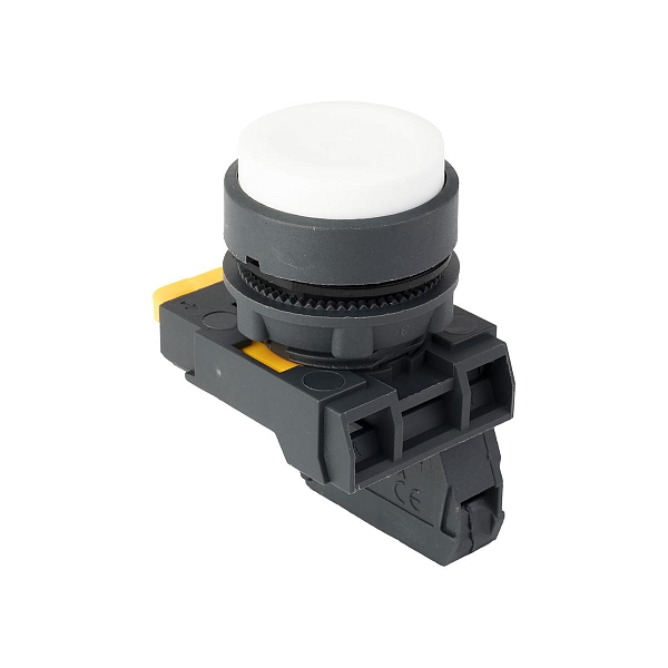 Кнопка выпирающая SB-25 без фиксации 1NO белая IP65 EKF