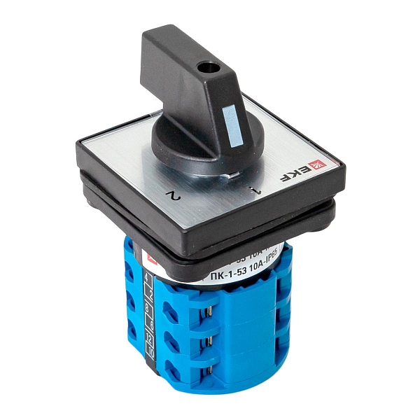 Переключатель кулачковый ПК-1-53 10А 3P «1-2» IP65 EKF