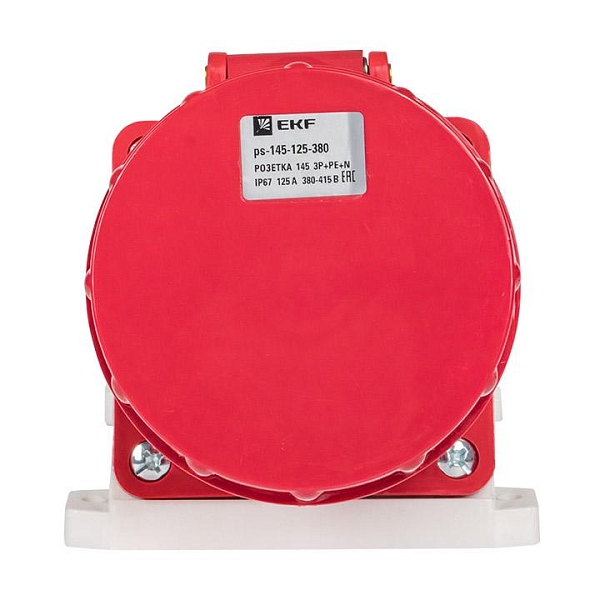 Розетка стационарная наружная 145 3Р+РЕ+N 125А 380В IP67 EKF