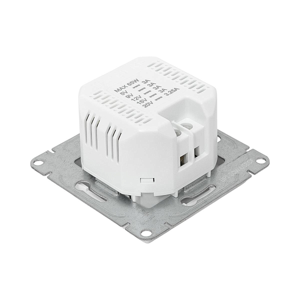 Механизм розетки USB-С, быстрая, белый Эпика EKF