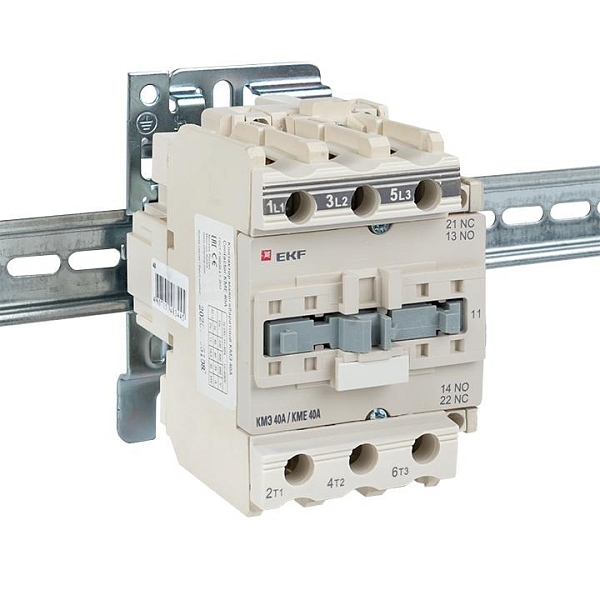 Контактор КМЭ-3 40А 1NO+1NC 110В AC EKF