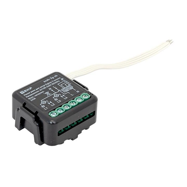 Умное реле для штор в подрозетник 2-канальное Zigbee EKF Connect Select