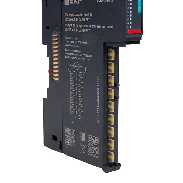 Модуль расширения аналоговых сигналов GL200-AI8 D-CARD EKF