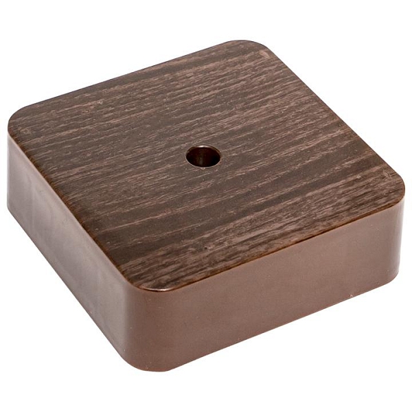 Коробка разветвительная КМР-030-030кг (75x75x26) с клеммником тёмное дерево EKF PROxima
