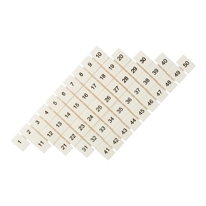 Маркеры для UT/ST/Push-in 2,5 с нумерацией 1-50 (100 шт.) EKF
