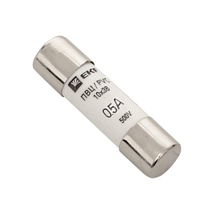 Плавкая вставка цилиндрическая ПВЦ (10x38) 0,5А EKF 