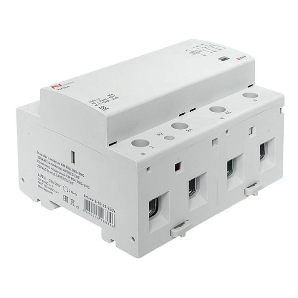Контактор модульный КМ 80А 2NO+2NC 230В АС (6 мод.) AVERES EKF