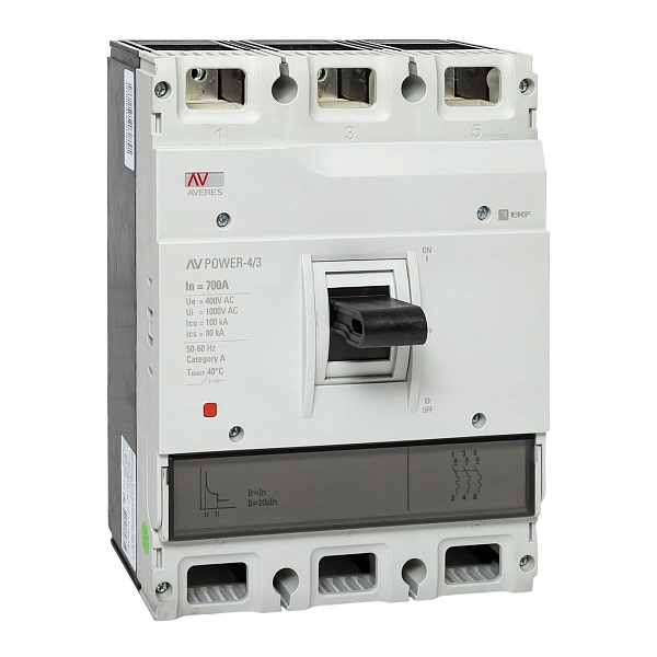 Выключатель автоматический в литом корпусе AV-POWER-4/3 700А 100кА TR EKF