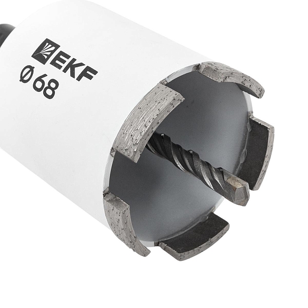 Коронка алмазная DCH-68 (верхнее пылеудаление) Laser M16 SDS-Plus EXPERT EKF