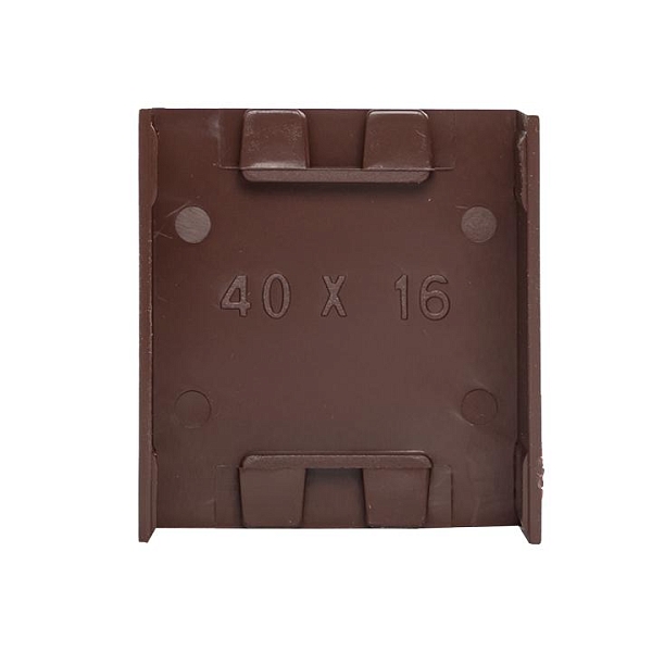 Соединитель (40x16) (4 шт) темное дерево EKF-Plast 