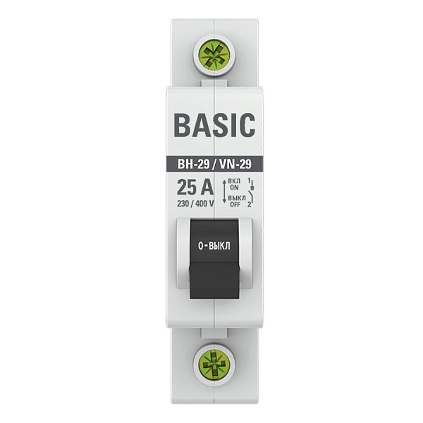 Выключатель нагрузки ВН-29 1P 25А BASIC