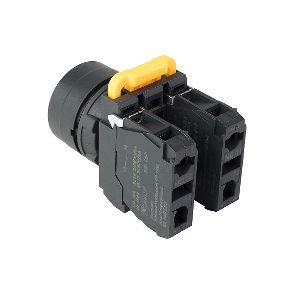 Кнопка SB-31 плоская с фиксацией 1NO+1NС красная IP65 EKF