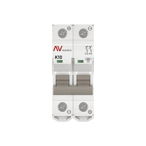 Выключатель автоматический AV-6 DC 2P 10A (K) 6kA EKF AVERES
