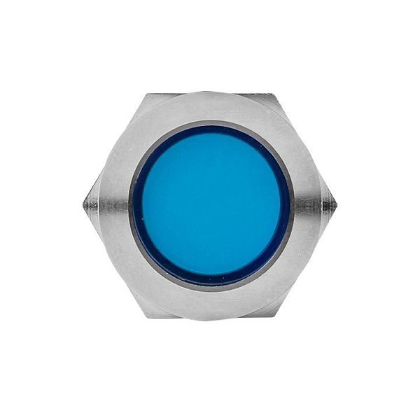 Лампа синяя сигнальная S-Pro67 19 мм 24В EKF PROxima