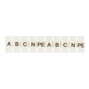 Маркеры для UT/ST/Push-in 4 с символами "A, B, C, N, PE" (100 шт.) EKF