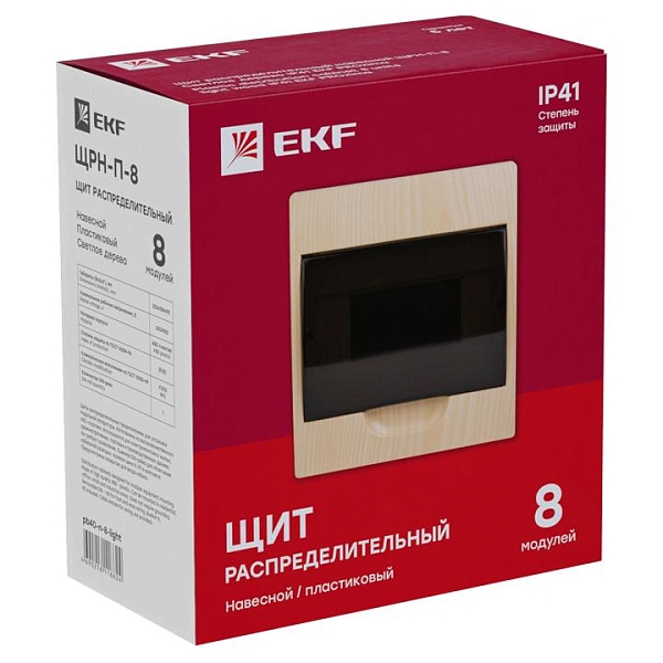 ЩРН-П- 8 светлое дерево IP41 PROXIMA EKF