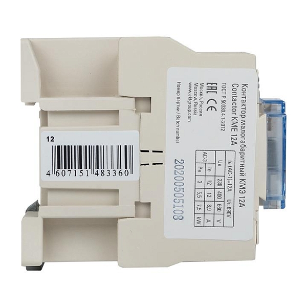 Контактор КМЭ-1 12А 1NO 110В AC EKF
