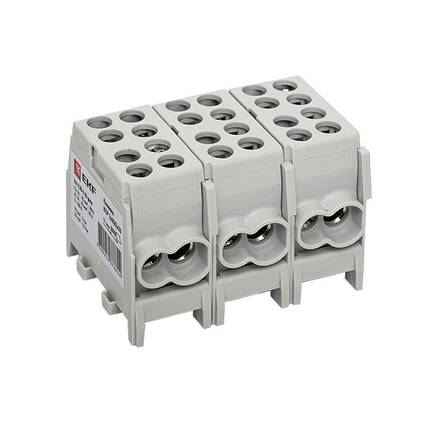 Клемма распределительная КСР с двойным винтом 2x25/2x16 серая EKF PROxima