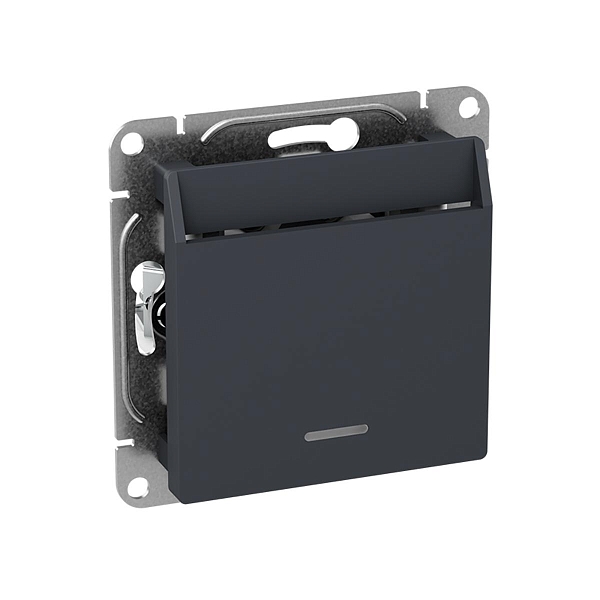 Механизм выключателя, карточный, с подсветкой, графит Эпика EKF
