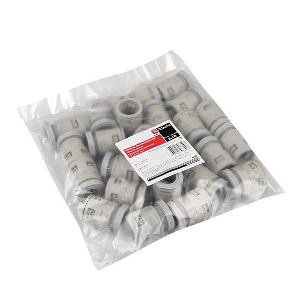 Коннектор для гофрированной трубы (25 мм) (25 шт) EKF-Plast