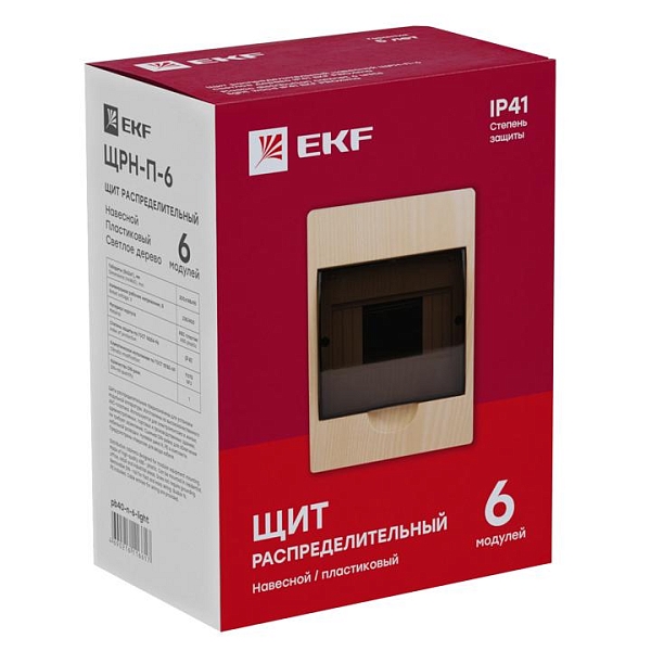 ЩРН-П- 6 светлое дерево IP41 PROXIMA EKF