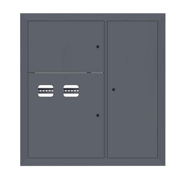 Щит этажный 2 кв. RAL7024 (1000x950x150) EKF PROxima