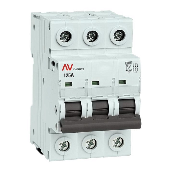Выключатель нагрузки AVN 3P 125A AVERES EKF 