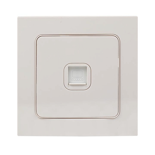Стокгольм Механизм Розетки RJ-45 1-местной белый EKF