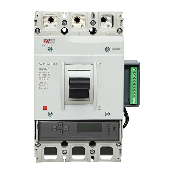 Выключатель автоматический в литом корпусе AV-POWER-3/3 630А 100кА ETU6.2 EKF