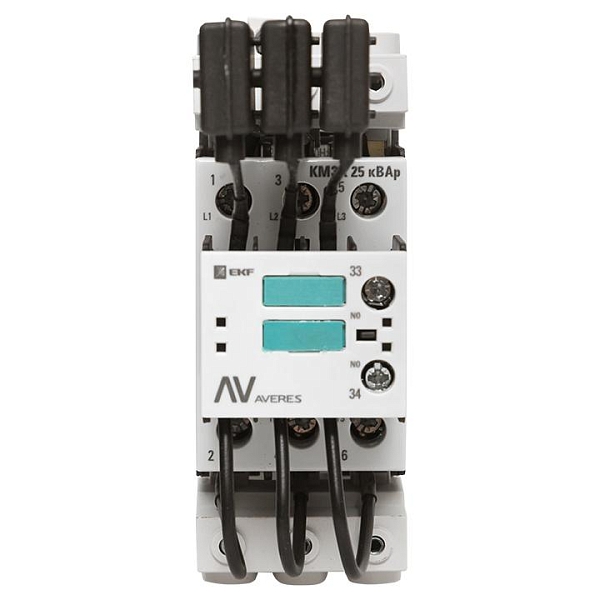 Контактор для конденсатора КМЭК 25 кВАр 230В 1NО EKF AVERES