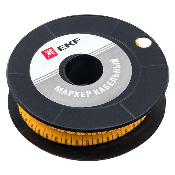Маркер кабельный 4,0 мм2 "8" (500 шт.) (ЕС-2) EKF PROxima