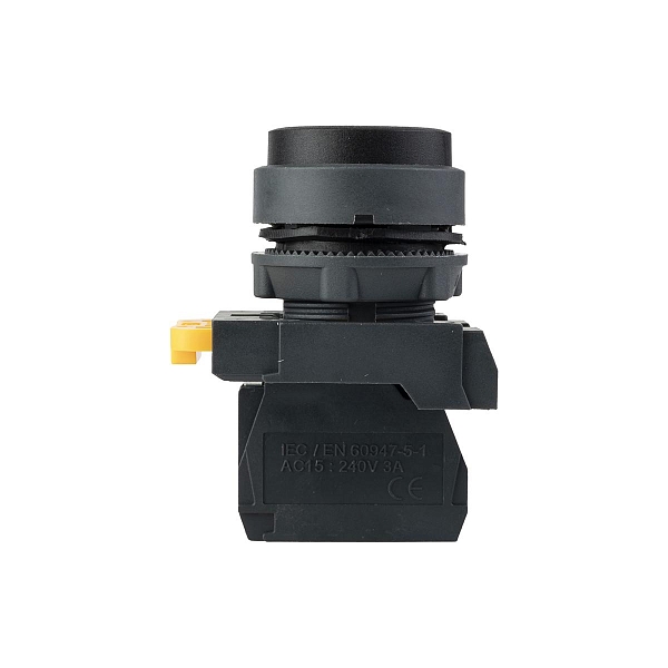 Кнопка выпирающая SB-25 без фиксации 1NС черная IP65 EKF