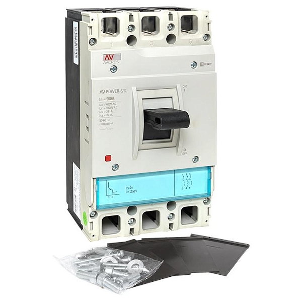 Выключатель автоматический в литом корпусе AV-POWER-3/3 500А 35кА TR EKF