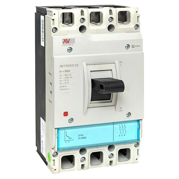 Выключатель автоматический в литом корпусе AV-POWER-3/3 500А 35кА TR EKF