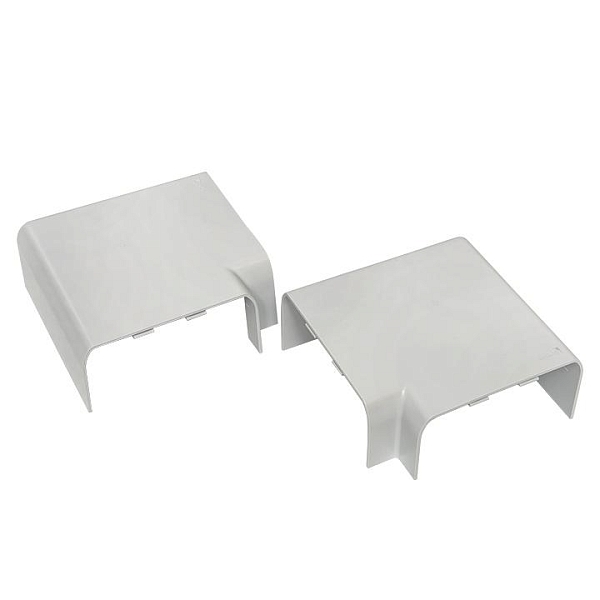 Поворот 90 гр. (105x50) (2 шт) белый EKF C-Line