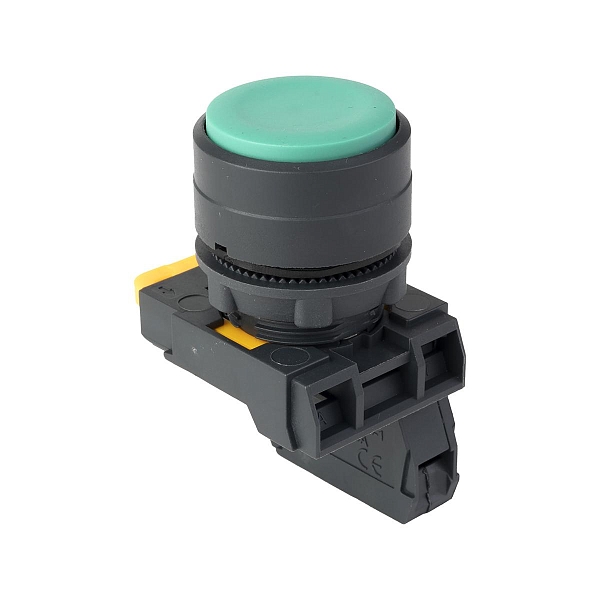 Кнопка выпирающая SB-35 с фиксацией 1NO зеленая IP65 EKF