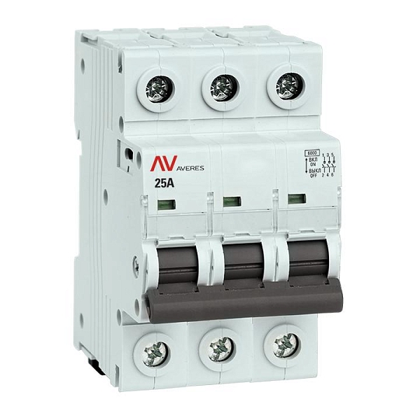Выключатель нагрузки AVN 3P 25A AVERES EKF 