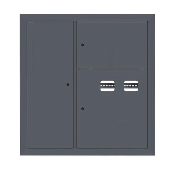 Щит этажный 2 кв. слаботочка слева RAL7016 (1000x950x150) EKF PROxima