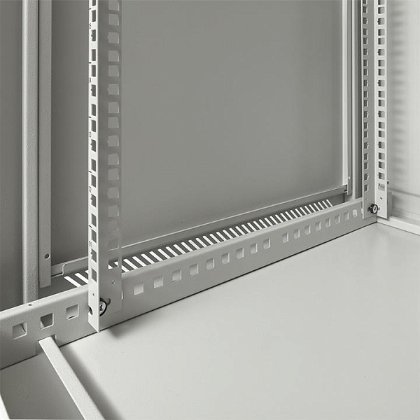Шкаф настенный 19" TERACOM PRO 15U 600x600 мм дверь стеклянная с замком-ручкой серый