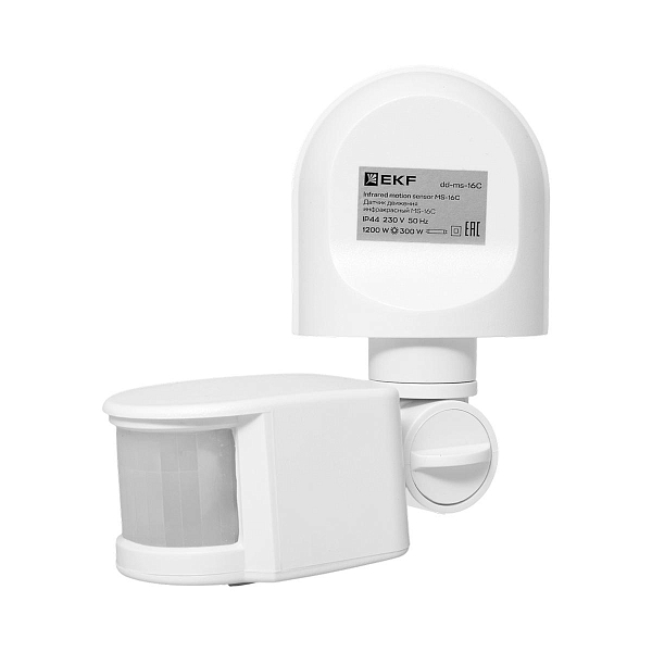 ИК датчик движения наст. 1200Вт 180гр. до 12м IP44 MS-16C EKF PROxima