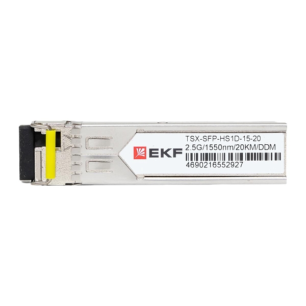 SFP модуль 2,5 Гбит одинарное одномодовое оптоволокно 1550нм дальность 20км TSX EKF