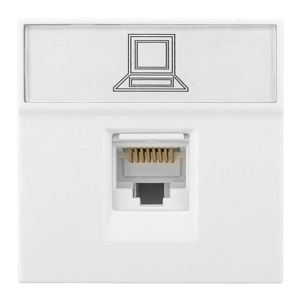 Розетка RJ45 кат. 5e, 2 модуля EKF