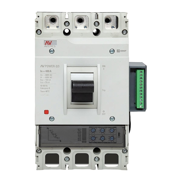 Выключатель автоматический в литом корпусе AV-POWER-3/3 400А 100кА ETU2.2 EKF