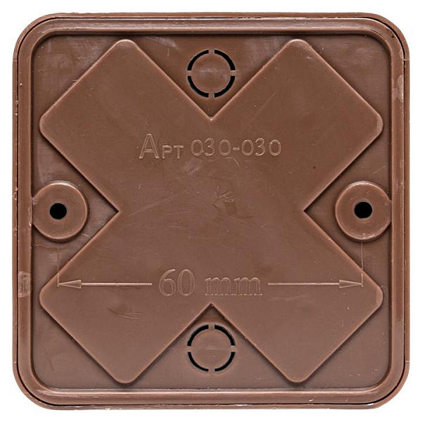 Коробка разветвительная KMP-030-030 (75x75x26) тёмн. дер. EKF PROxima