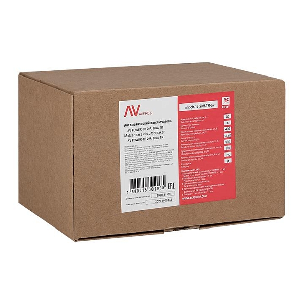 Выключатель автоматический в литом корпусе AV-POWER-1/3 20А 35кА TR EKF